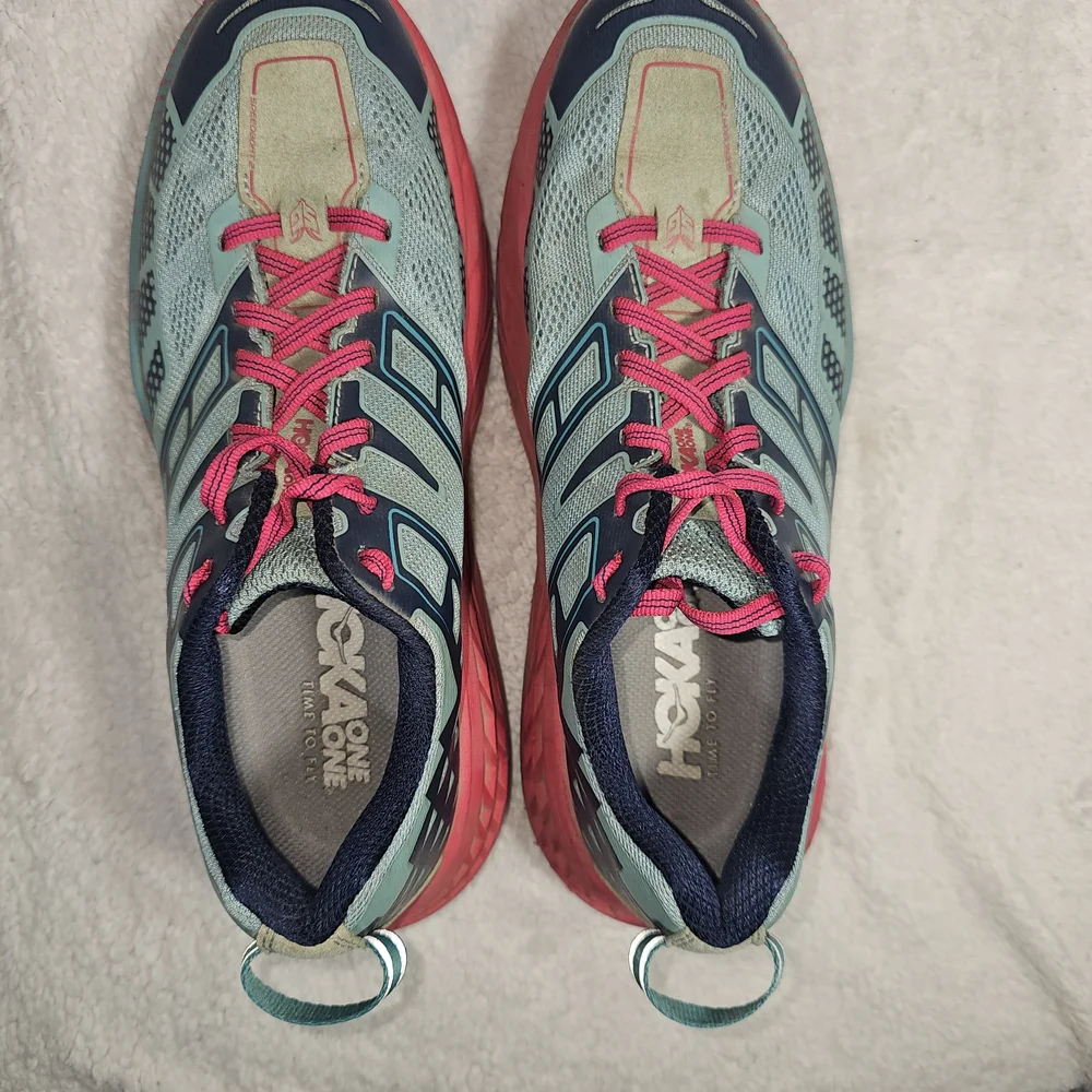Hoka One One Speedgoat 2 Trail Running Shoes Sneakers Blue - Women’s Size 8.5
